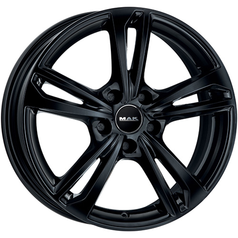 Cerchi in lega MAK modello EMBLEMA finitura GLOSS BLACK dimensione 6x15