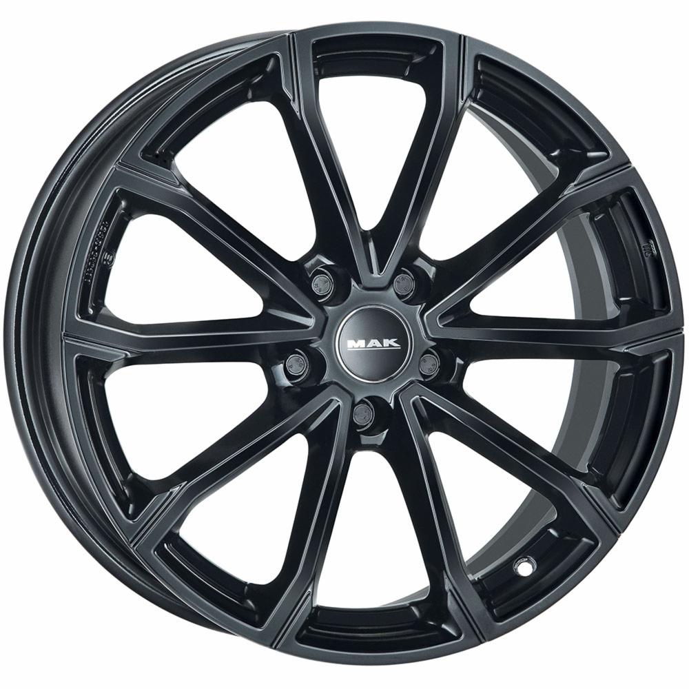 Cerchi in lega MAK modello DAVINCI finitura GLOSS BLACK dimensione 7x17