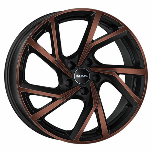 Cerchi in lega MAK modello KASSEL finitura BLACK & BRONZE dimensione 7,5x17