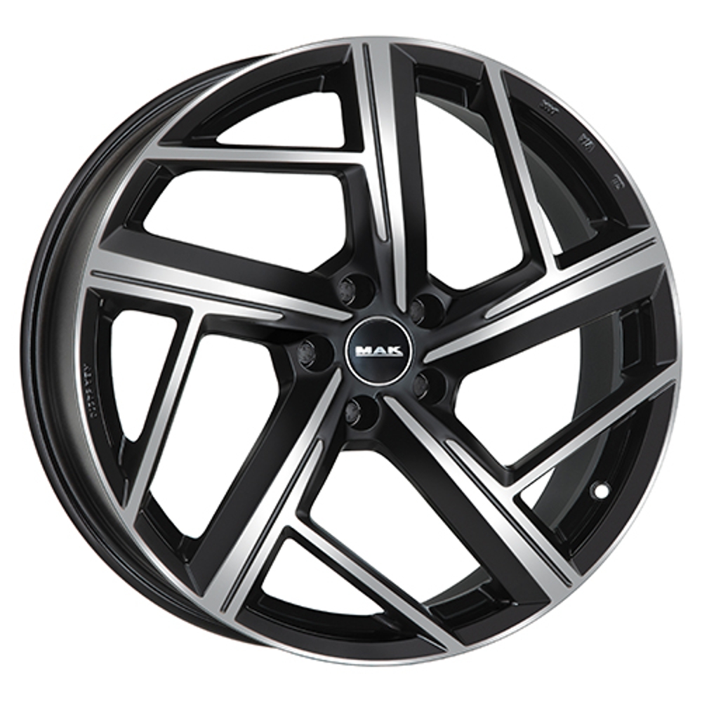 Cerchi in lega MAK modello QVATTRO finitura BLACK MIRROR dimensione 9x20