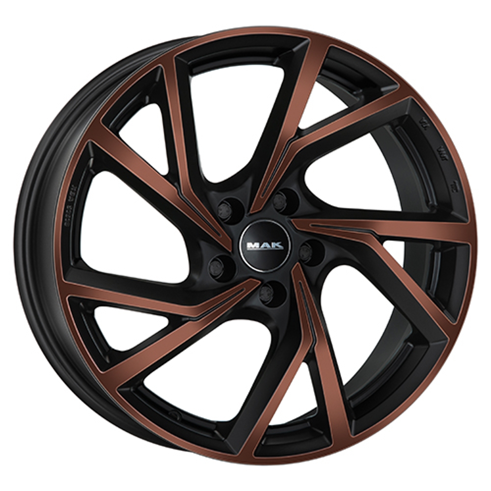 Cerchi in lega MAK modello KASSEL finitura BLACK & BRONZE dimensione 7,5x19