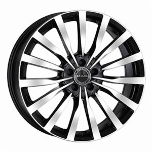 Cerchi in lega MAK modello KRONE finitura BLACK MIRROR dimensione 7,5x17