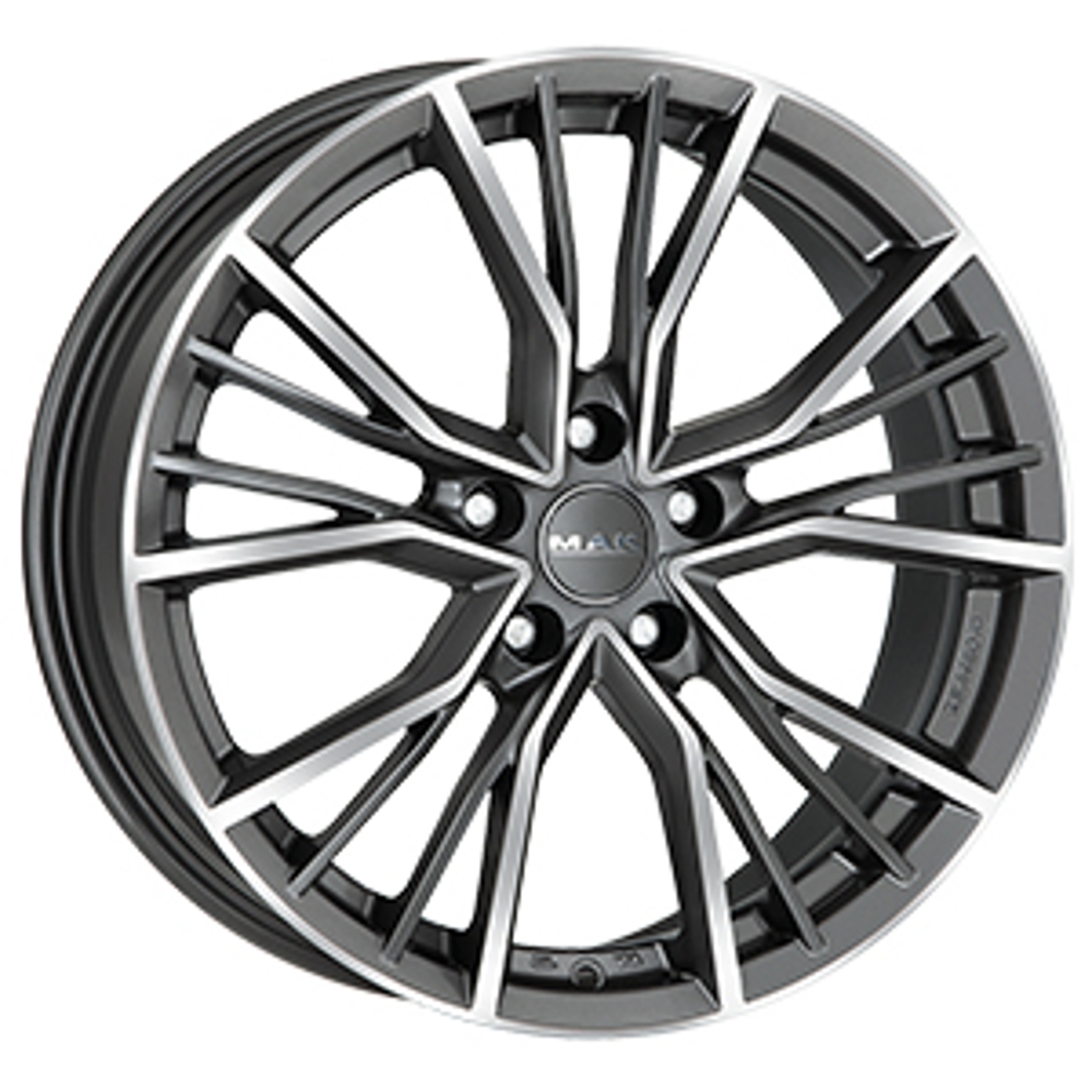 Cerchi in lega MAK modello UNION finitura GUN MET-MIRROR FACE dimensione 9,5x21