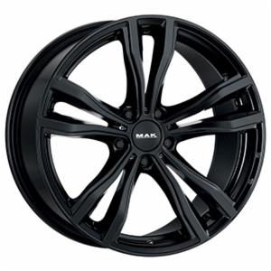 Cerchi in lega MAK modello X-MODE finitura GLOSS BLACK dimensione 9x20