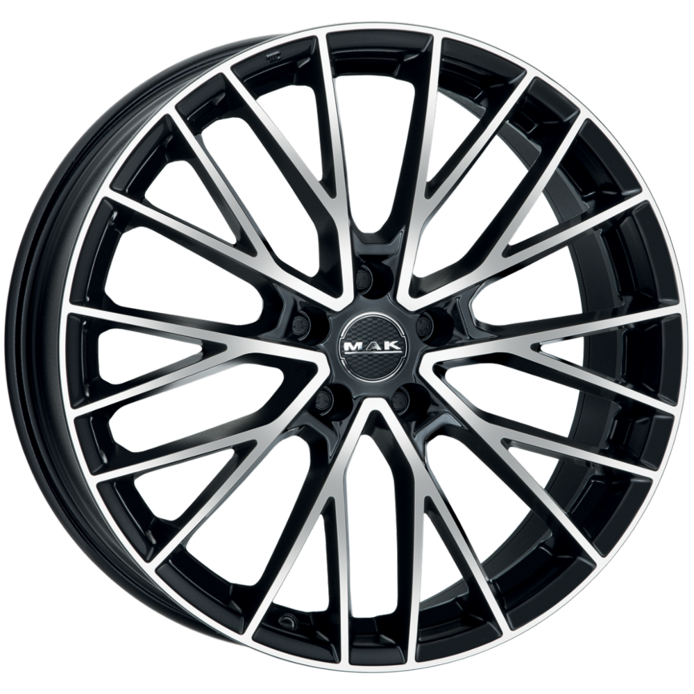 Cerchi in lega MAK modello SPECIALE-D finitura BLACK MIRROR dimensione 9,5x19