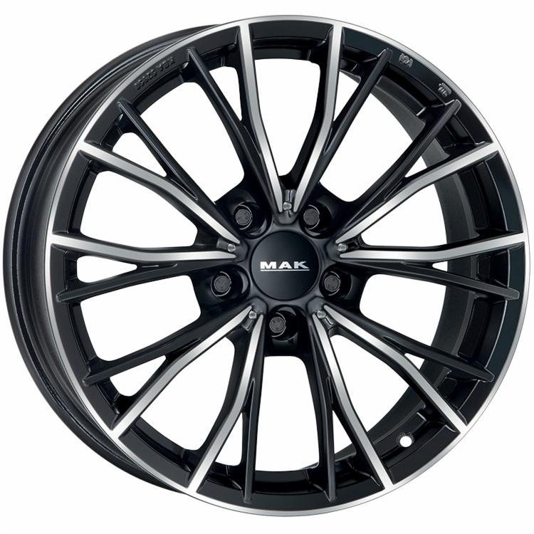 Cerchi in lega MAK modello MARK finitura BLACK MIRROR dimensione 7,5x17