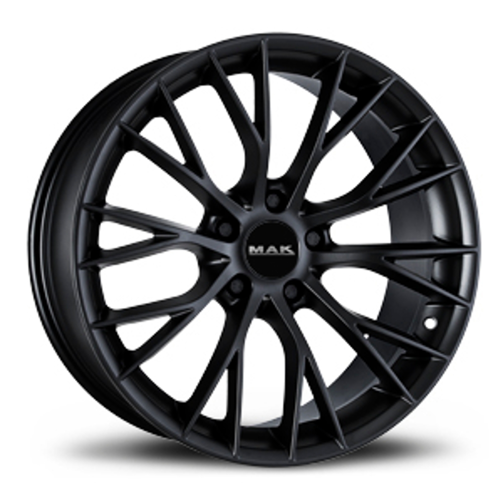 Cerchi in lega MAK modello MUNCHEN finitura MATT BLACK dimensione 9,5x20