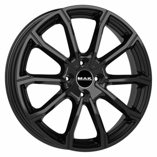 Cerchi in lega MAK modello DAVINCI finitura GLOSS BLACK dimensione 7x18