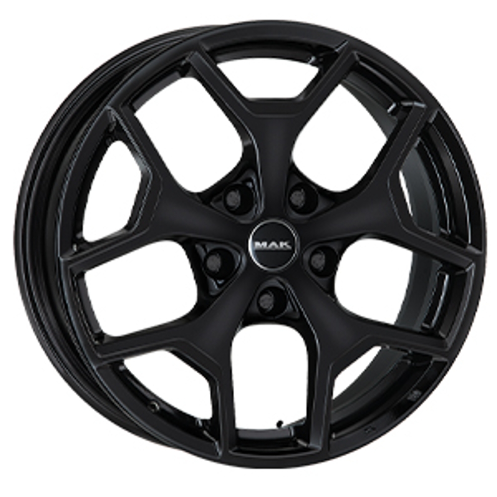 Cerchi in lega MAK modello LIBERTY finitura GLOSS BLACK dimensione 7,5x17