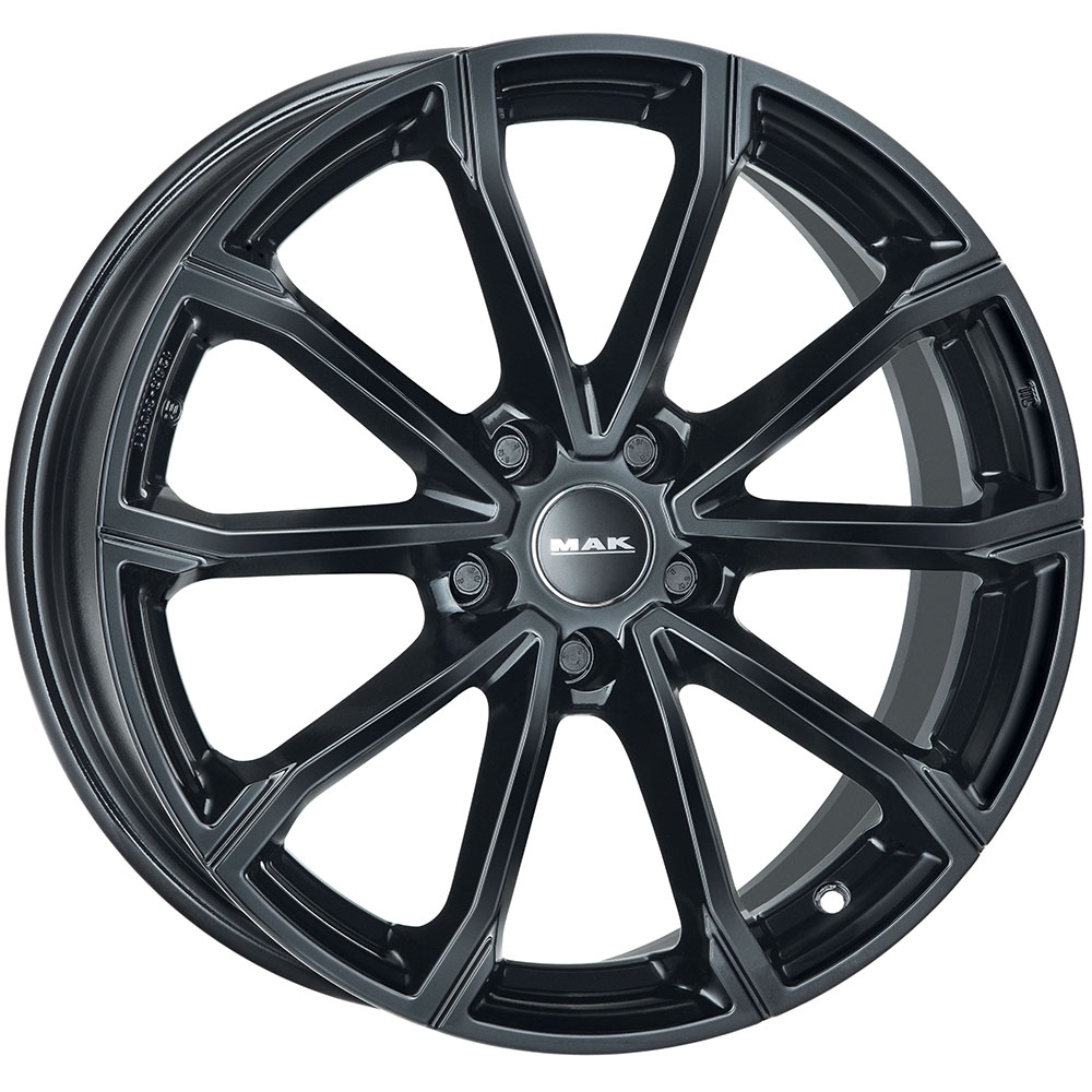 Cerchi in lega MAK modello DAVINCI finitura GLOSS BLACK dimensione 7x19