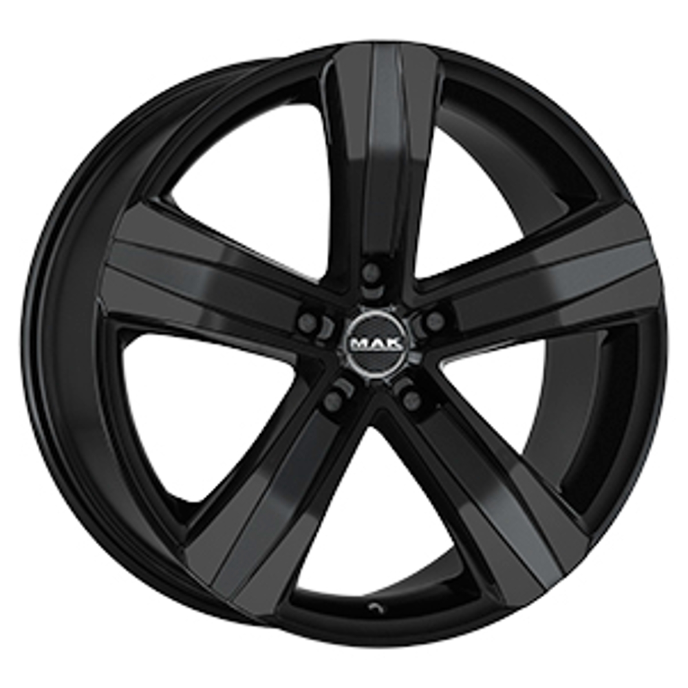 Cerchi in lega MAK modello STONE 5 finitura GLOSS BLACK dimensione 7x17