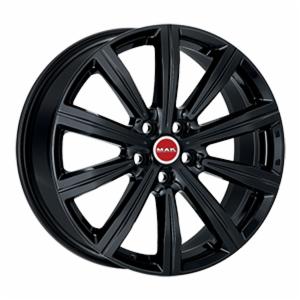 Cerchi in lega MAK modello BIRMINGHAM finitura GLOSS BLACK dimensione 8,5x20