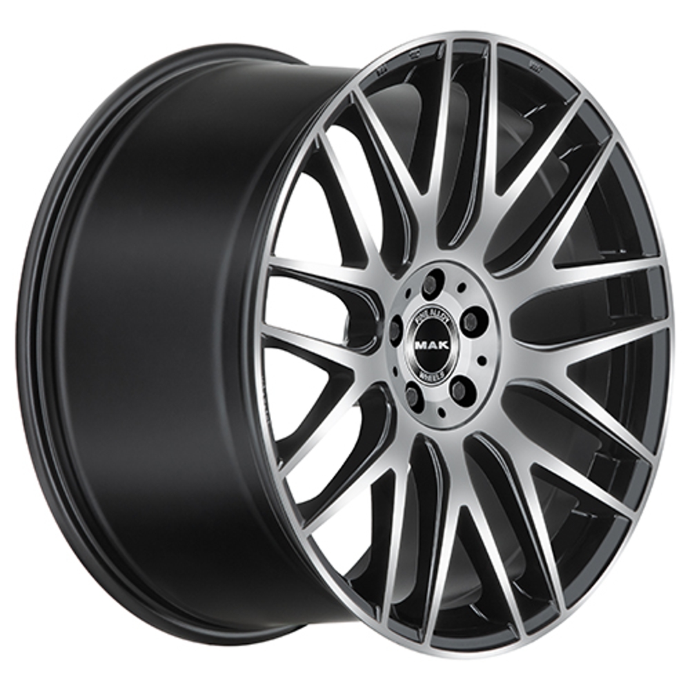 Cerchi in lega MAK modello ARROW-D finitura BLACK MIRROR dimensione 9,5x20