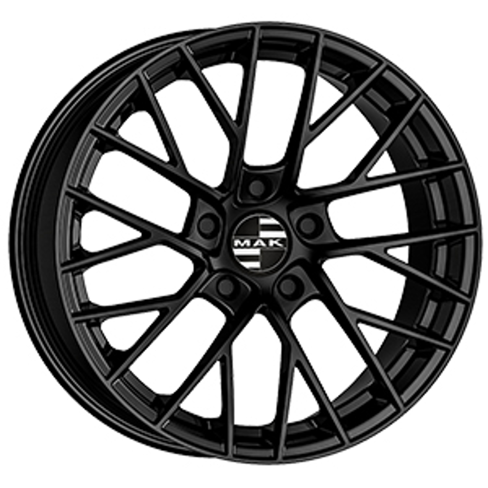 Cerchi in lega MAK modello MONACO finitura GLOSS BLACK dimensione 8,5x21