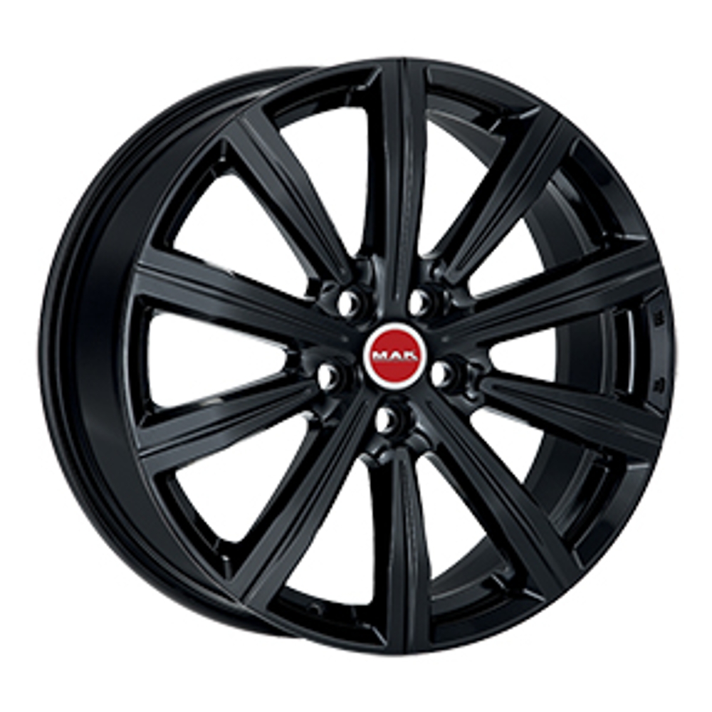 Cerchi in lega MAK modello BIRMINGHAM finitura GLOSS BLACK dimensione 8,5x20