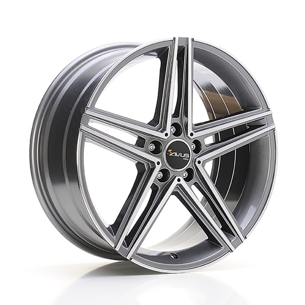 Cerchi in lega AVUS modello AC-515 finitura ANTHRACITE POLISHED dimensione 7,5x17