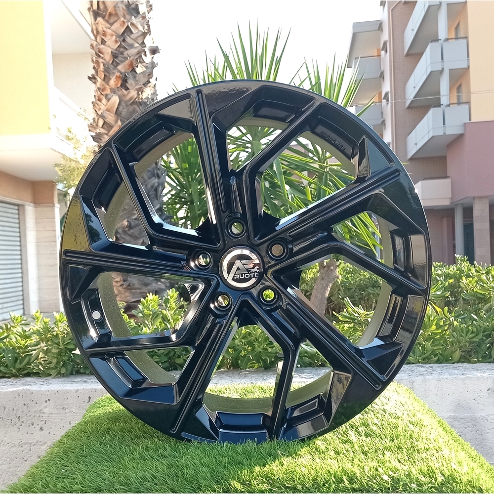 Cerchi in lega AVUS modello AC-522 finitura BLACK dimensione 8x18