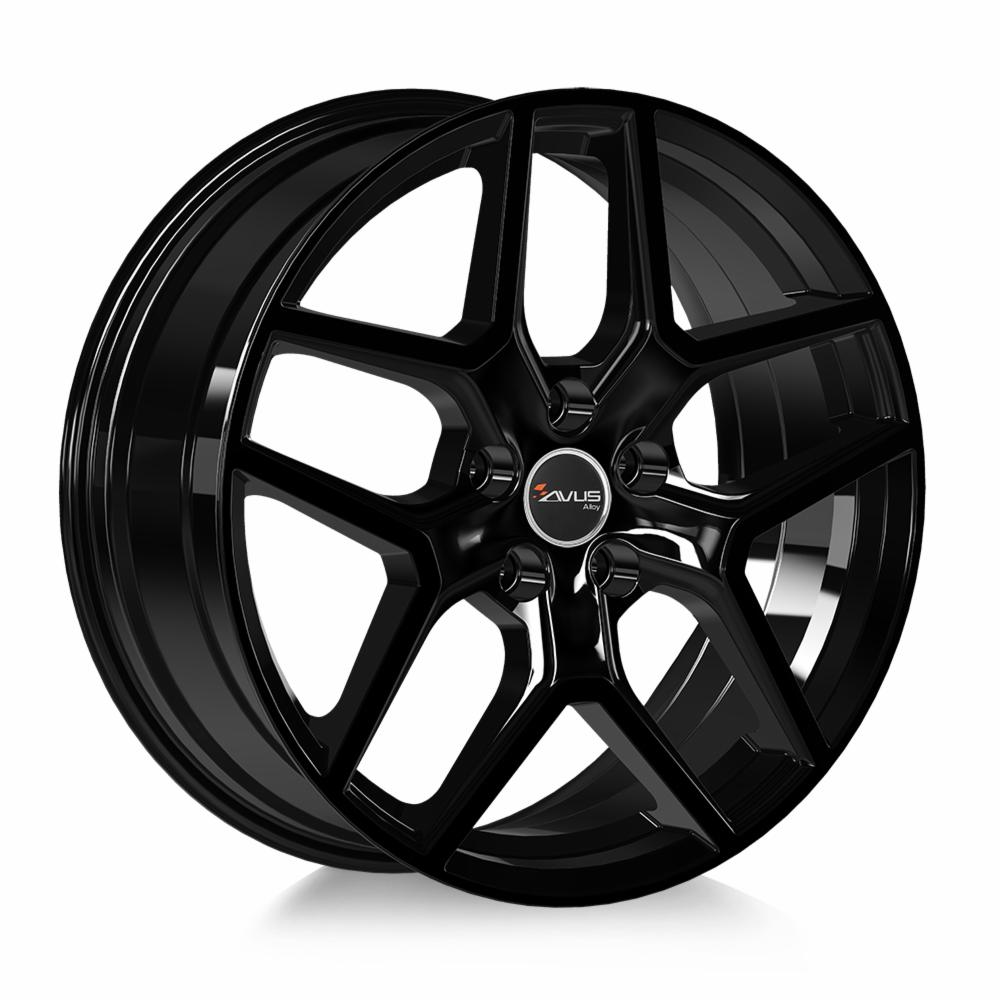 Cerchi in lega AVUS modello AC-519 finitura BLACK dimensione 7x17