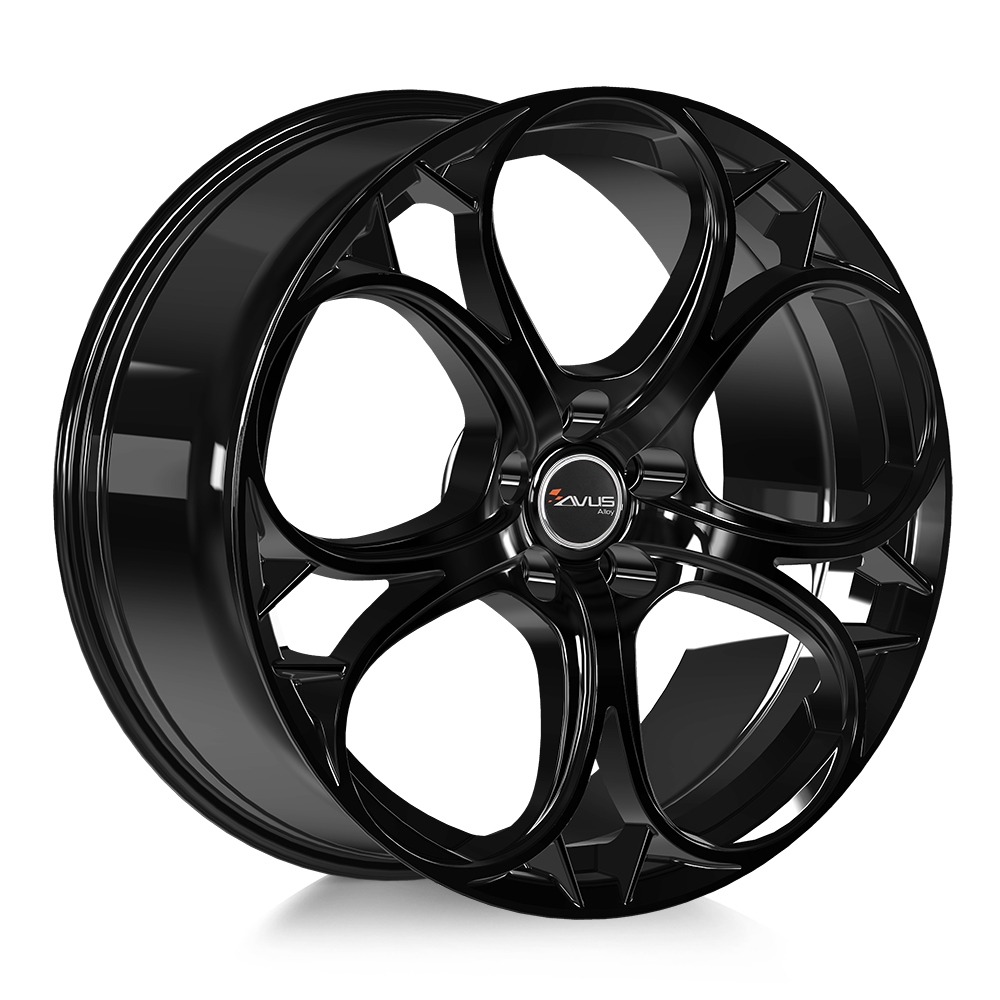 Cerchi in lega AVUS modello AC-520 finitura BLACK dimensione 8,5x20