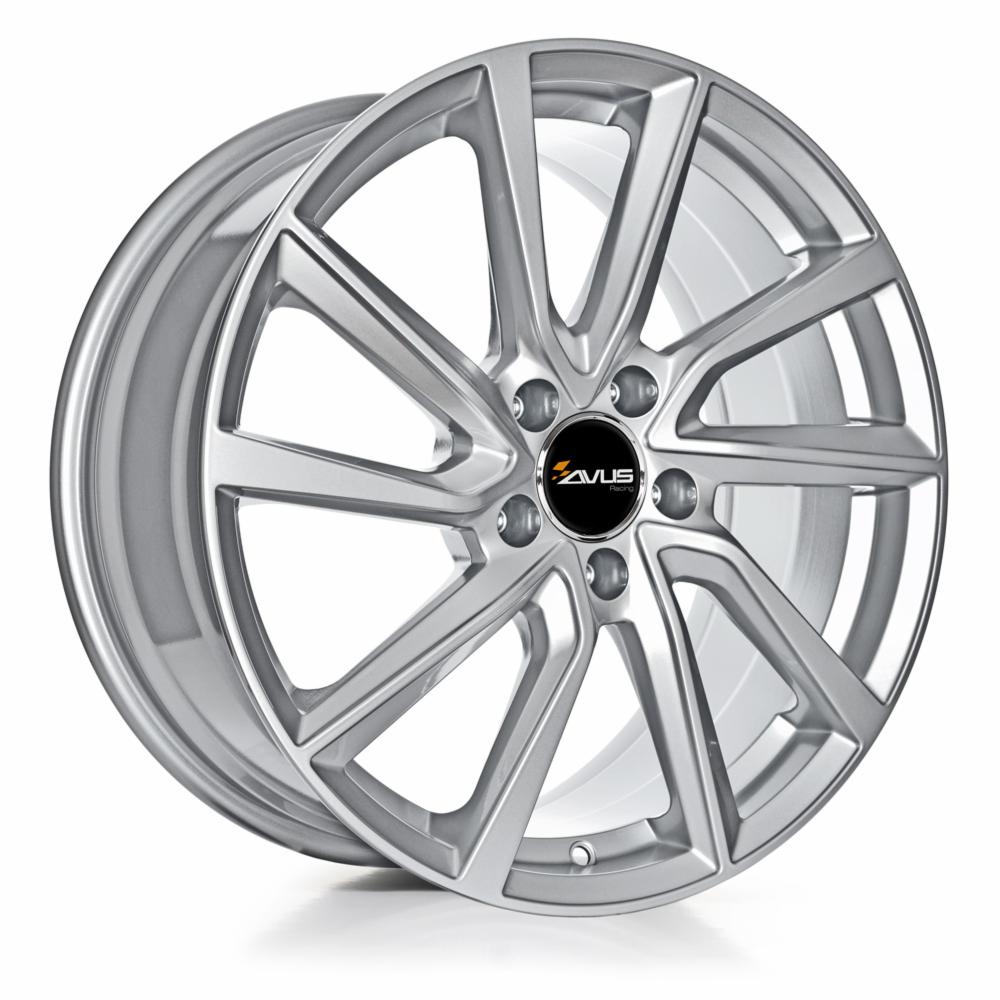 Cerchi in lega AVUS modello AC-518 finitura HYPER SILVER dimensione 7,5x17