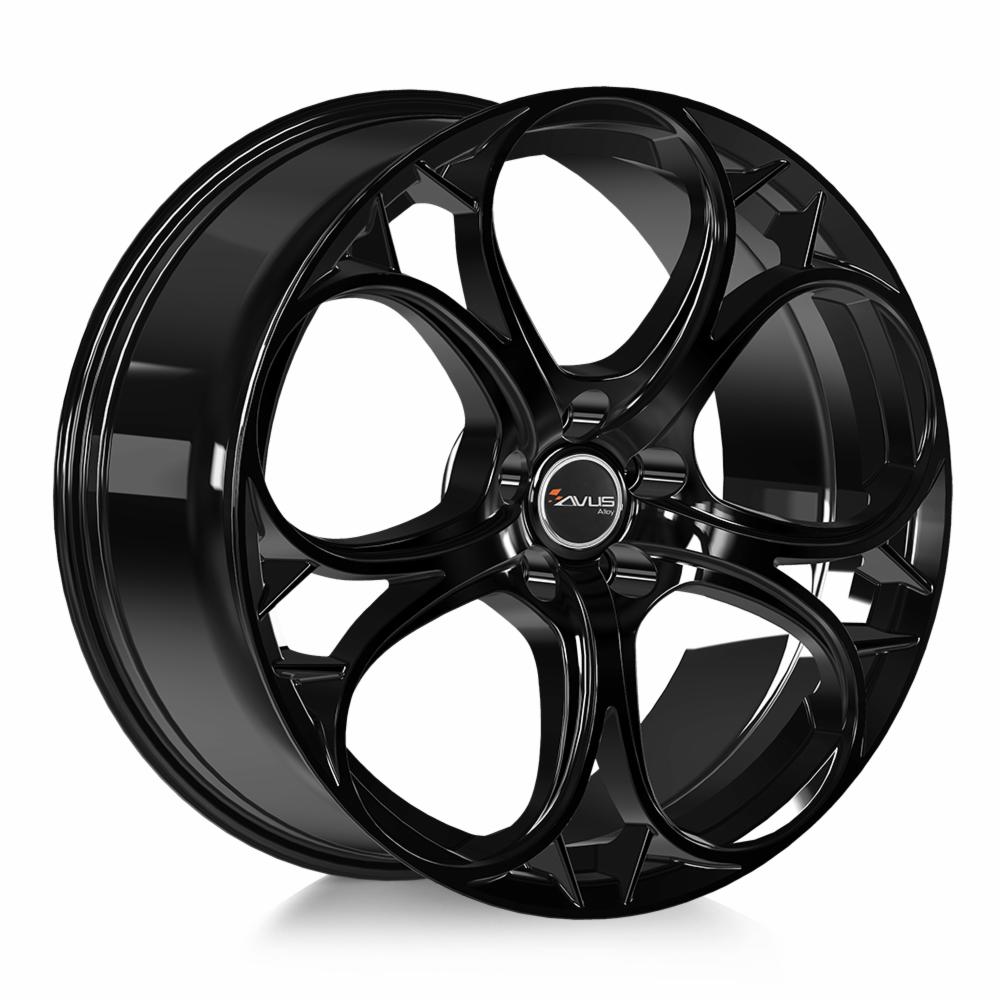 Cerchi in lega AVUS modello AC-520 finitura BLACK dimensione 9x19