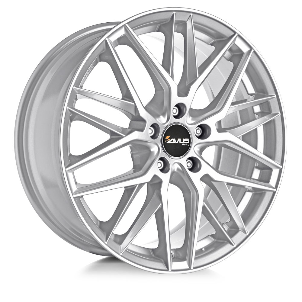 Cerchi in lega AVUS modello AF19 finitura HYPER SILVER dimensione 8x18