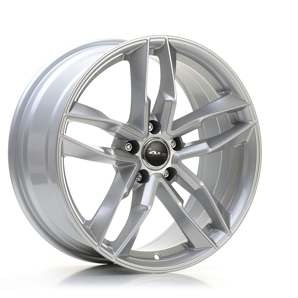 Cerchi in lega AVUS modello AF16 finitura HYPER SILVER dimensione 8x18