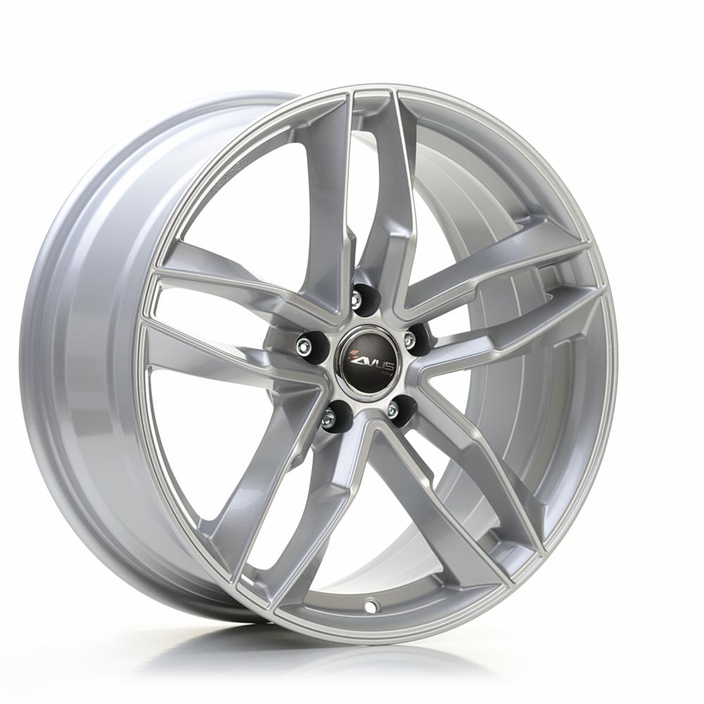 Cerchi in lega AVUS modello AF16 finitura HYPER SILVER dimensione 7,5x17