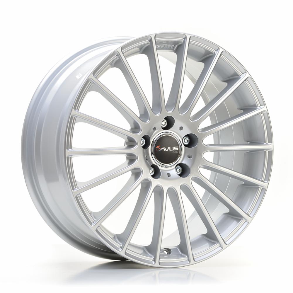 Cerchi in lega AVUS modello AC-M03 finitura HYPER SILVER dimensione 7,5x18