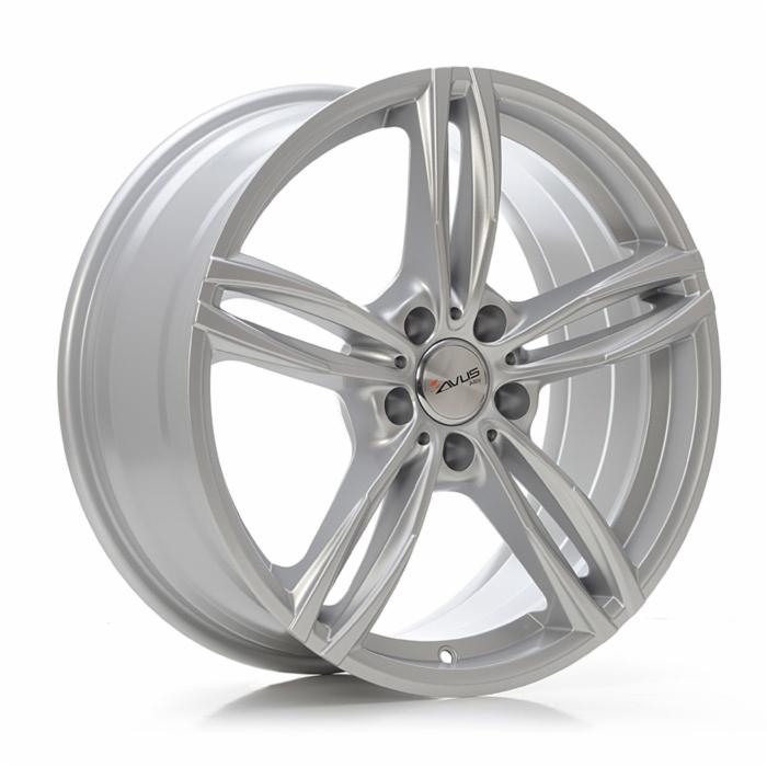 Cerchi in lega AVUS modello AF15 finitura HYPER SILVER dimensione 7,5x17