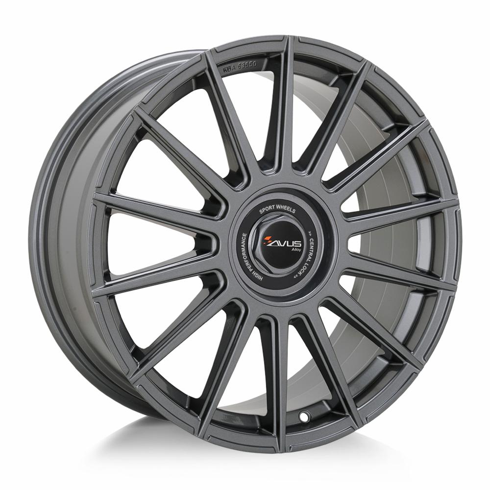 Cerchi in lega AVUS modello AC-M09 finitura ANTHRACITE dimensione 8,5x19