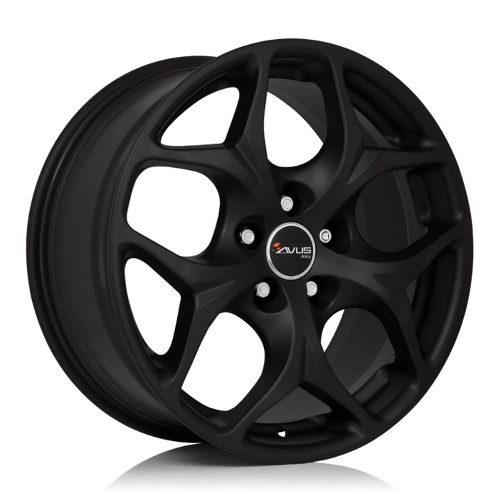Cerchi in lega AVUS modello AC-MB2 finitura MATT BLACK dimensione 8,5x18
