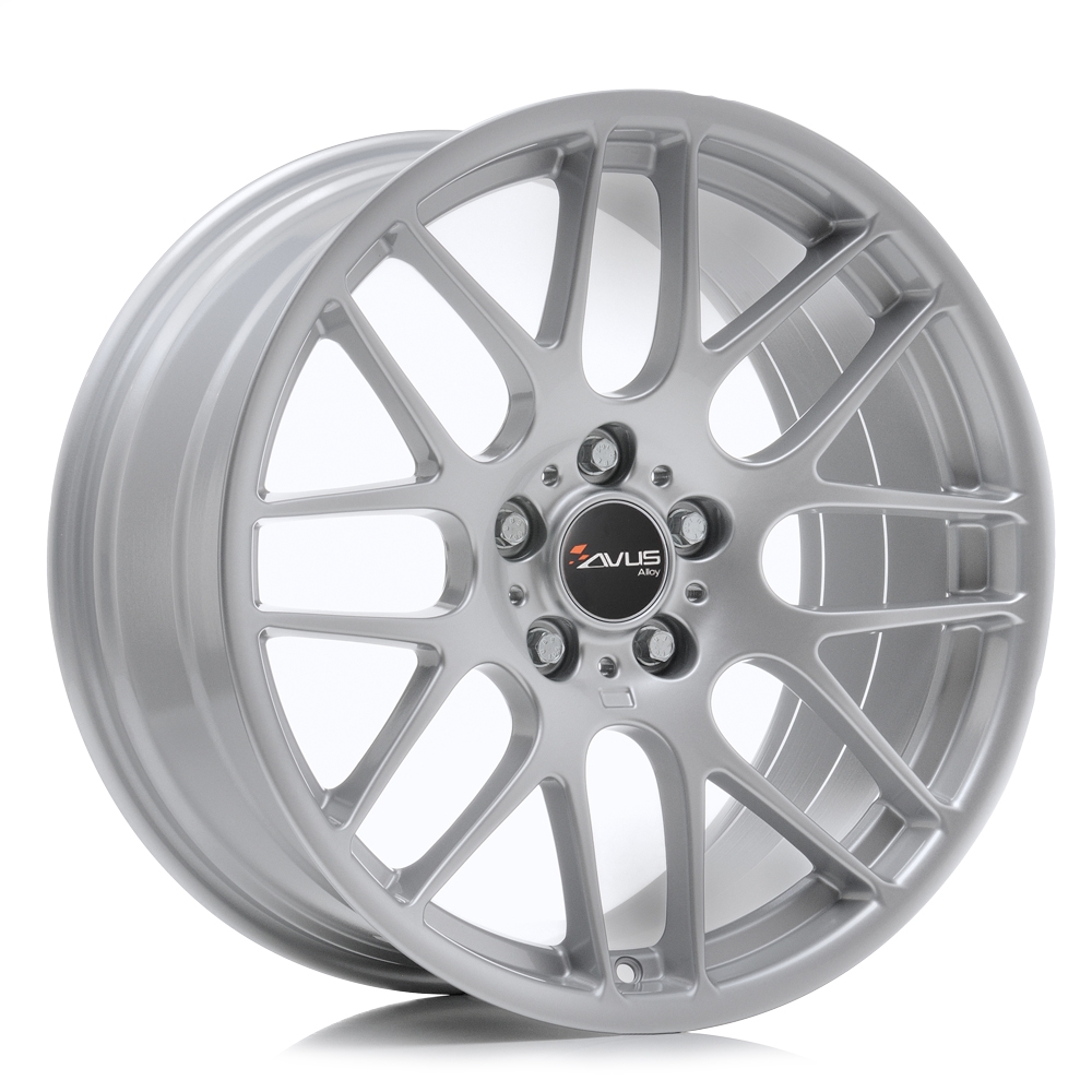 Cerchi in lega AVUS modello AC-MB4 finitura HYPER SILVER dimensione 8x18