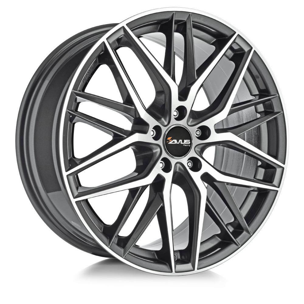 Cerchi in lega AVUS modello AF19 finitura ANTHRACITE POLISHED dimensione 8,5x19
