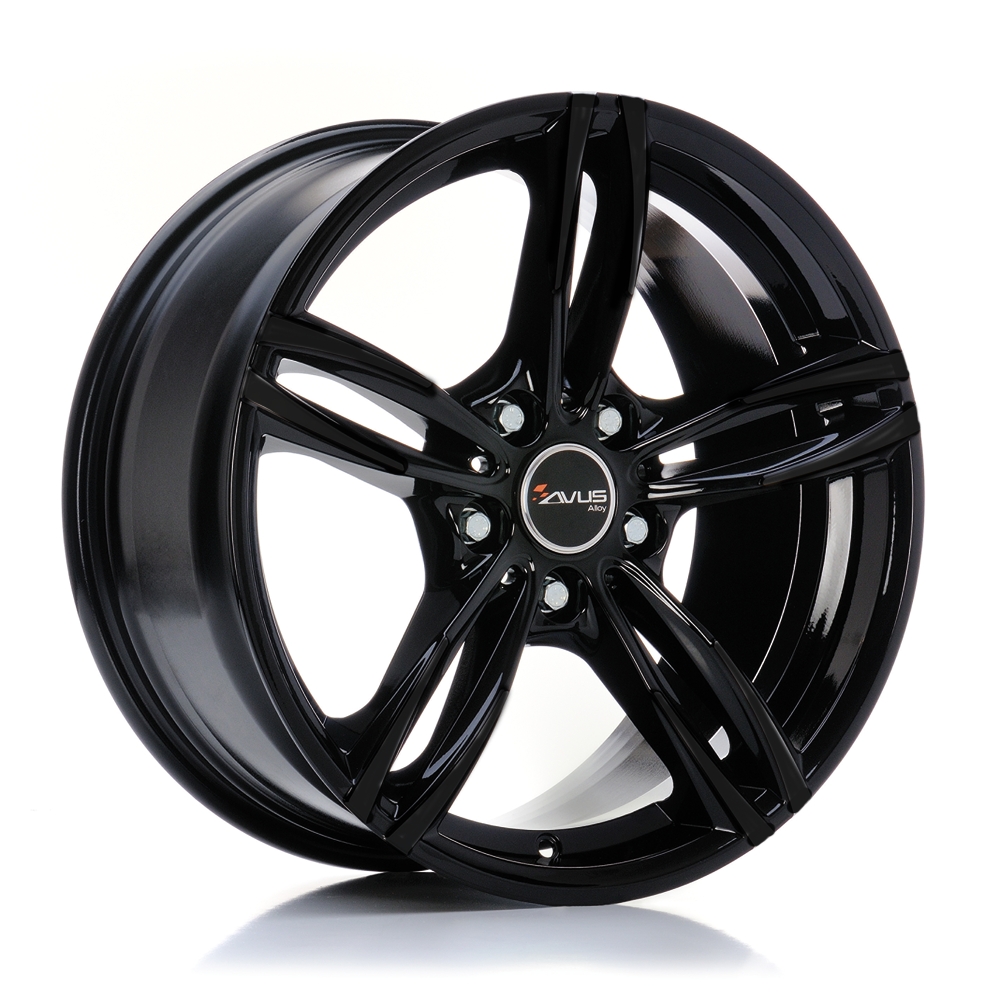 Cerchi in lega AVUS modello AC-MB3 finitura BLACK dimensione 8x18