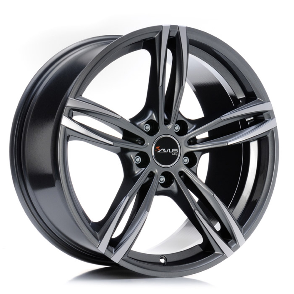 Cerchi in lega AVUS modello AC-MB3 finitura ANTHRACITE POLISHED dimensione 8x18