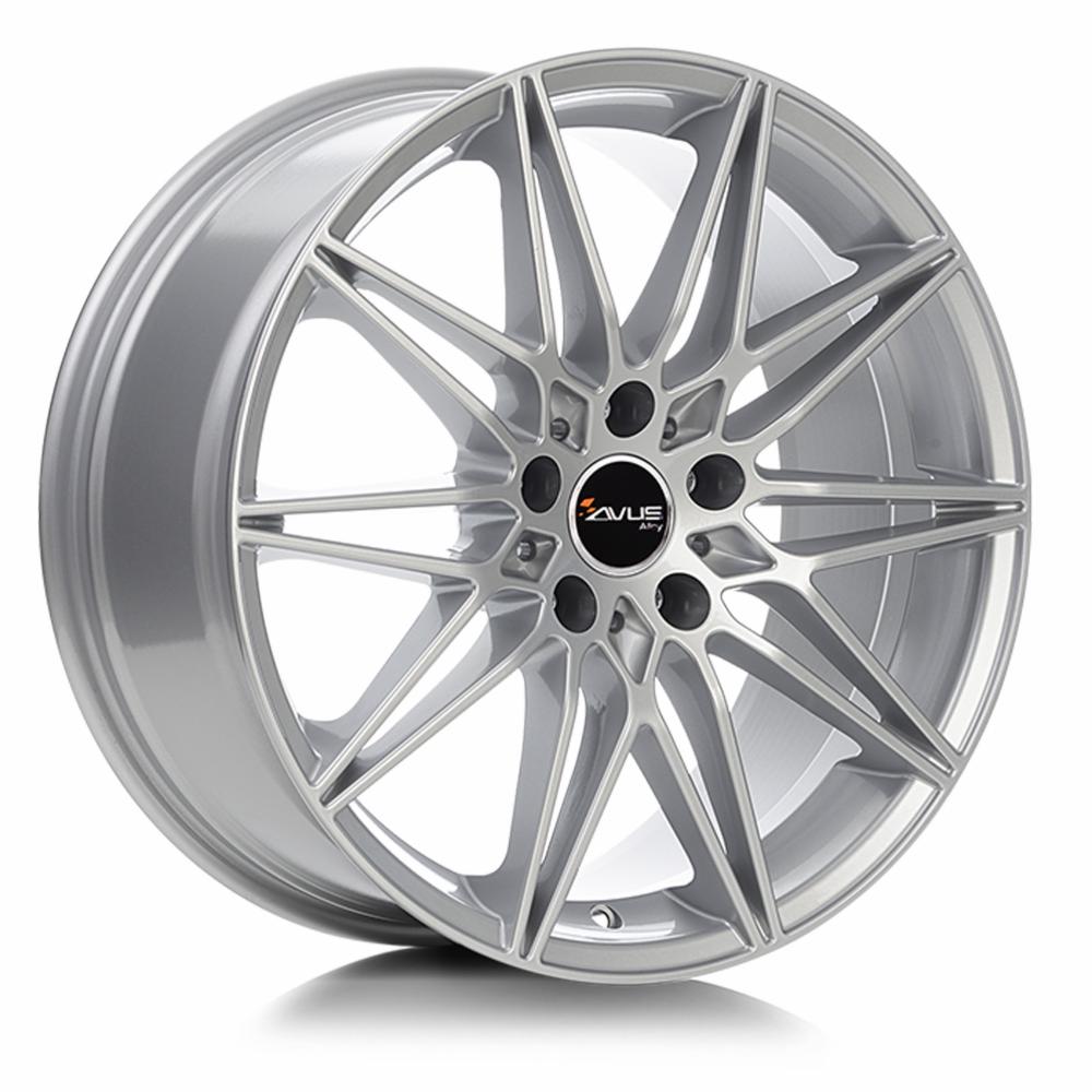 Cerchi in lega AVUS modello AC-MB5 finitura HYPER SILVER dimensione 8,5x19