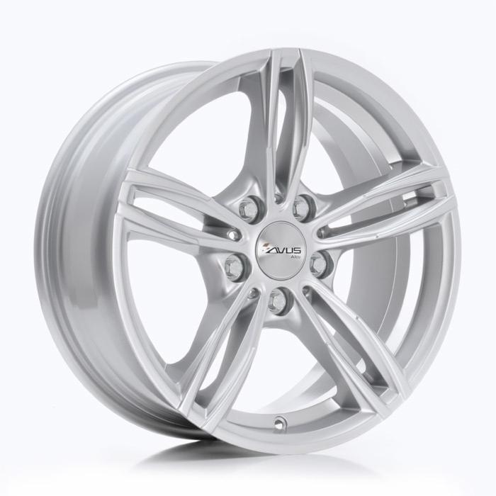 Cerchi in lega AVUS modello AC-MB3 finitura HYPER SILVER dimensione 7,5x17