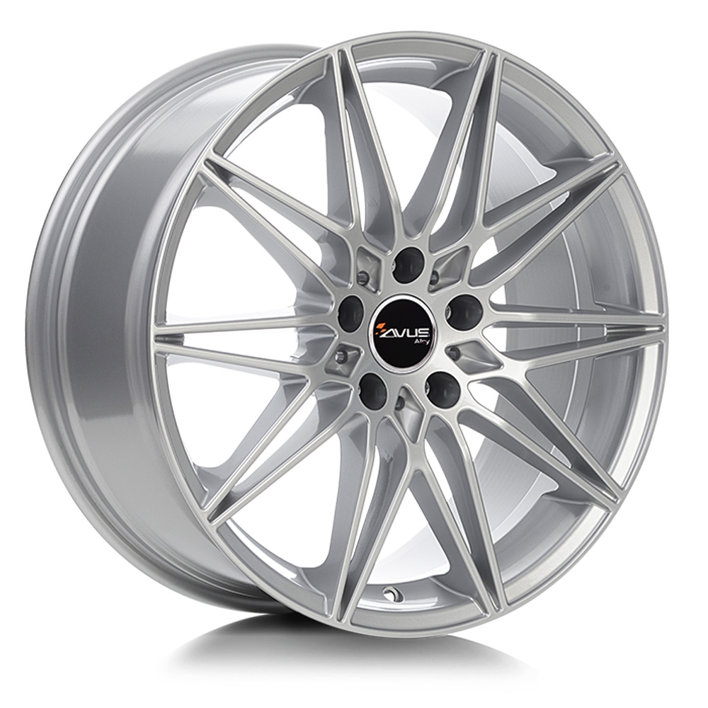 Cerchi in lega AVUS modello AC-MB5 finitura HYPER SILVER dimensione 8x19
