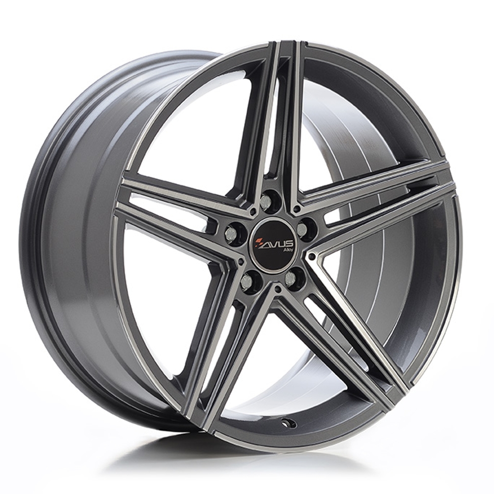Cerchi in lega AVUS modello AC-515K finitura ANTHRACITE POLISHED dimensione 9,5x19