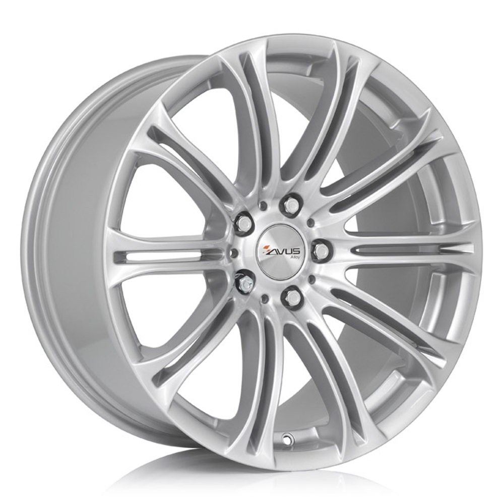 Cerchi in lega AVUS modello AC-MB1 finitura HYPER SILVER dimensione 8,5x19