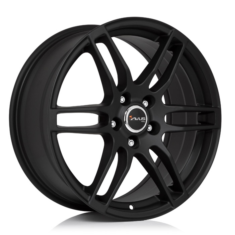 Cerchi in lega AVUS modello AF9 finitura MATT BLACK dimensione 6,5x16