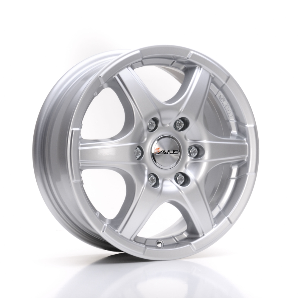 Cerchi in lega AVUS modello GRIZZLY/OLD finitura HYPER SILVER dimensione 8,5x18
