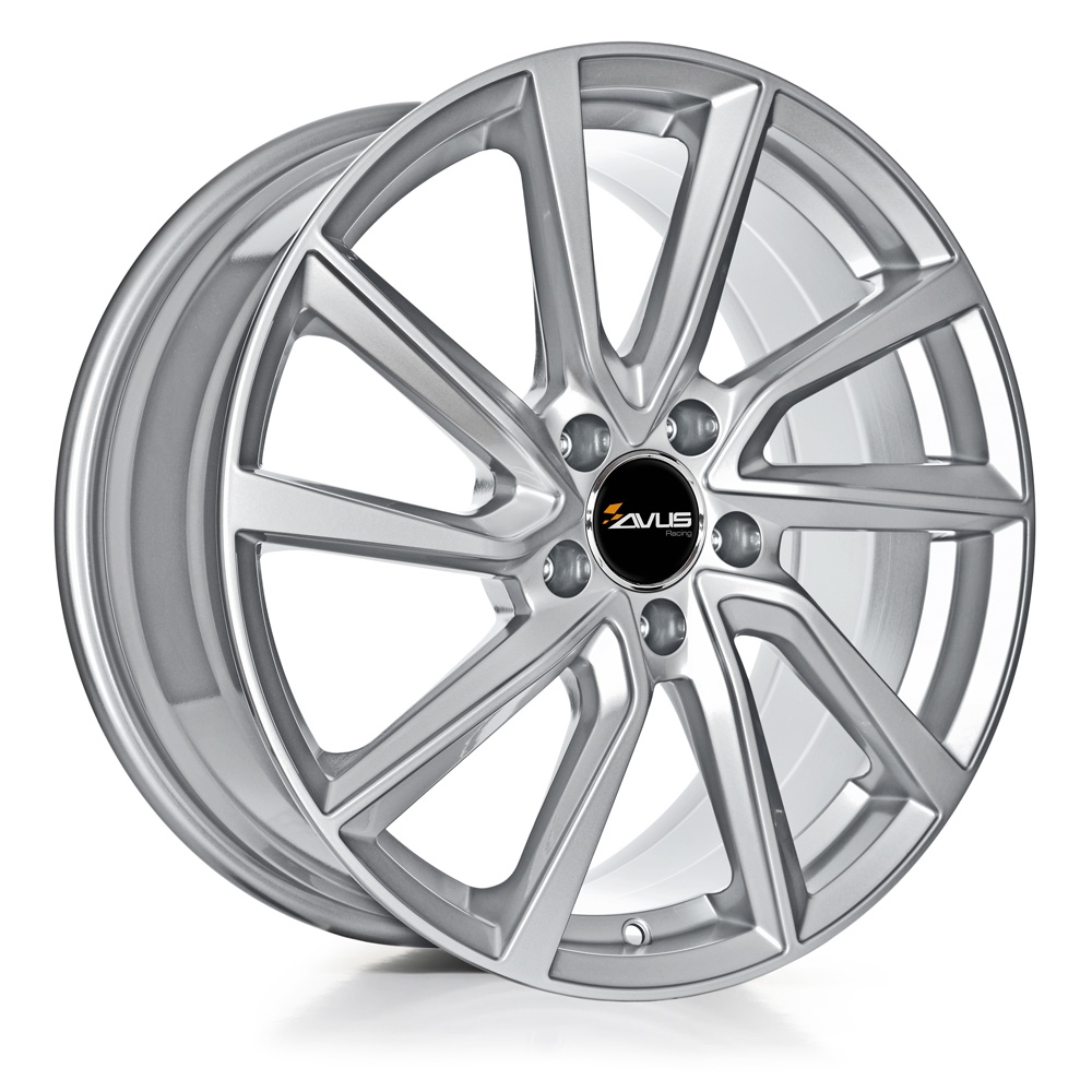 Cerchi in lega AVUS modello AC-518 finitura HYPER SILVER dimensione 8x19