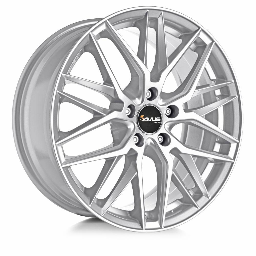 Cerchi in lega AVUS modello AF19 finitura HYPER SILVER dimensione 7,5x17