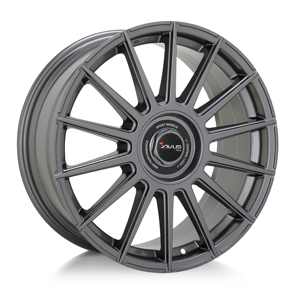 Cerchi in lega AVUS modello AC-M09 finitura ANTHRACITE dimensione 8x18