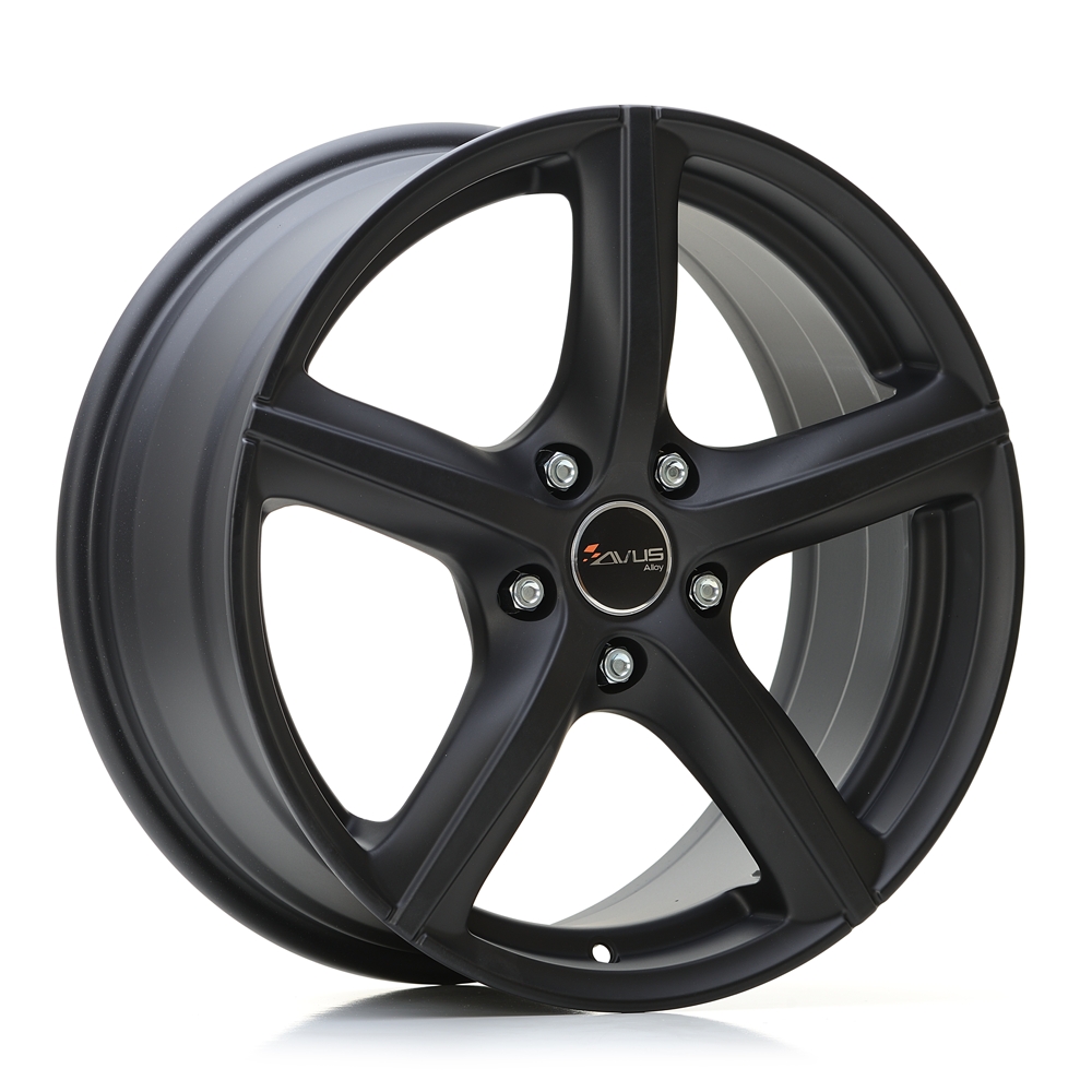 Cerchi in lega AVUS modello AF8 finitura MATT BLACK dimensione 6x15