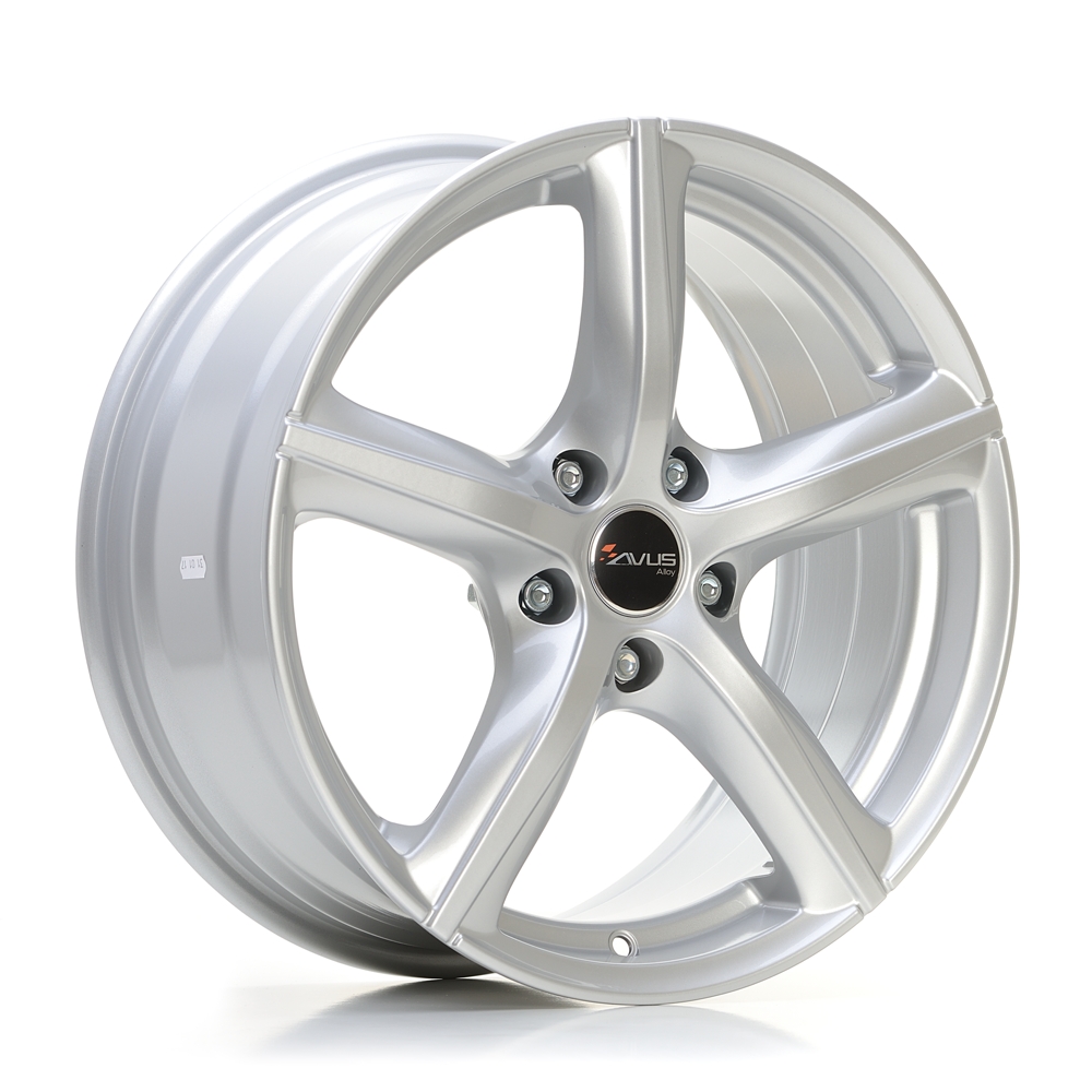 Cerchi in lega AVUS modello AF8 finitura HYPER SILVER dimensione 6x15