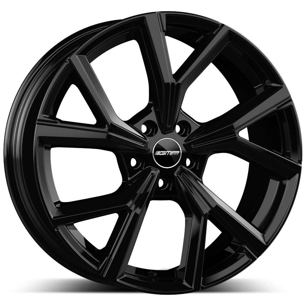 Cerchi in lega GMP modello MENTOR finitura GLOSSY BLACK dimensione 8x19