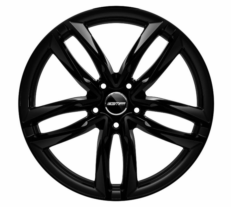 Cerchi in lega GMP modello ATOM finitura GLOSSY BLACK dimensione 7,5x17